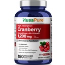 NusaPure Cranberry 60.000 mg 180 Veg Caps (Βιοπερίνη, μη ΓΤΟ, Vegan)