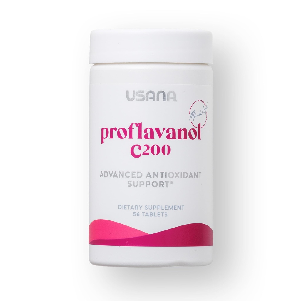 USANA Proflavanol C200 - Προηγμένο Αντιοξειδωτικό με Βιοφλαβανοειδή και Βιταμίνη C για την Υγεία της Καρδιάς - 56 Tablets - 28 Day Supply