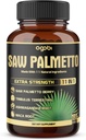 11in1 Saw Palmetto Capsules with Ashwagandha, Turmeric, Tribulus, Maca, Green Tea, Ginger, Holy Basil & More - Healthy Prostate & Hair Support - 180 Count 6-Month Supply