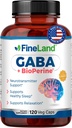FineLand GABA + BioPerine® – Gamma-Aminobutyric Acid Supplement for Relaxation & Daily Calm 