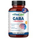FineLand GABA + BioPerine® – Gamma-Aminobutyric Acid Supplement for Relaxation & Daily Calm 