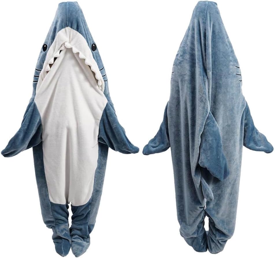 Κουβέρτα καρχαρία Hoodie Onesie, Shark Onesie Ενηλίκων, Σακάκι ύπνου καρχαρία για ενήλικες (XXL)