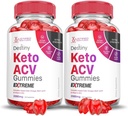 Justified Laboratories (2 Pack Destiny Keto ACV Gummies Extreme 2000MG Destiny Keto Gummies Advanced Formula Apple Cider Vinegar with Pomegranate Beet Buice Powder B12 Vegan Non GMO 120 Gummys