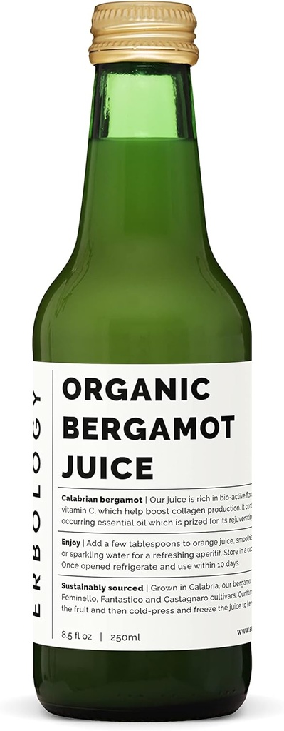 100% Βιολογικός Χυμός Μπέργκαμο 250ml (Κουτί των 12) - Υποστηρίζει Παραγωγή Κολλαγόνου - Πλούσιο σε Βιοενεργά Φλαβονοειδή - Κατευθείαν από τη φάρμα στην Ιταλία - Αδιάλυτη - Χωρίς Προστιθέμενη Ζάχαρη - Μη ΓΤΟ