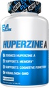 Evlution Huperzine A Nootropics Brain Support Supplement Nutrition Focus and Memory Supplement for Brain Health - 200mcg Huperzine A for Enhanced Cognative Performance - 30 Vegan Tablets