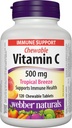 Webber Naturals Βιταμίνη C Μασώμενα 500 mg, 120 Tropical Breeze Flavour Tables