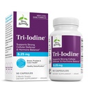 Terry Φυσικά Tri-Ιώδιο - Υποστήριξη Thyroid Υγεία - Βοηθήματα Ορμόνη Ισορροπία με Μοριακό Ιώδιο από Kelp - Χαρακτηριστικά Ιωδιούχο Κάλιο & Ιωδιούχο Νάτριο - Εγκεφαλική & Ενεργειακή Υποστήριξη - 6.25mg, 90 Κάψουλες
