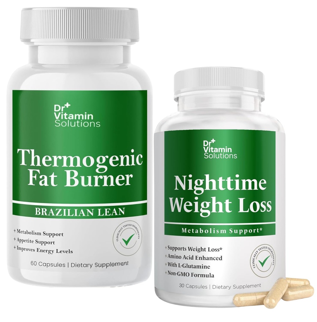 DR VITAMIN SOLUTIONS Θερμογόνος καύση λίπους & τη νύχτα Χάπια απώλειας βάρους για τις γυναίκες, Waist Trimmer & Συμπληρώματα για Μπλοκάρισμα για γυναίκες & άνδρες, 120 κάψουλες