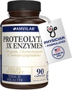 Proteolytic Enzymes 3X - Τρυψίνη, Χυμοθρυψίνη & Serrapeptidase - Μειώνει το Edema & Ερεθισμός από τον τραυματισμό του ιστού - Υποστηρίζει την ευεξία του σώματος & την αποκατάσταση - Συμπλήρωμα διατροφής - 90 κάψουλες