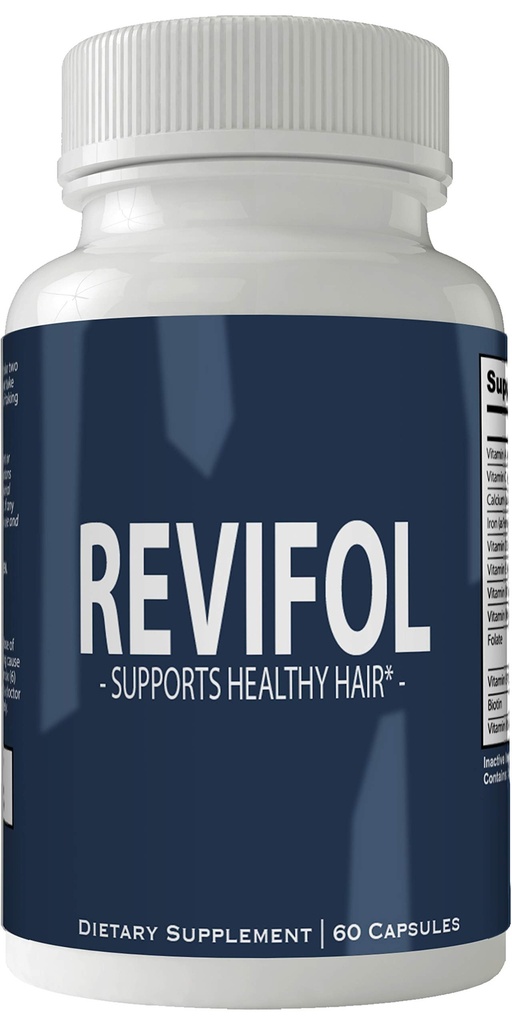 Revifol Hair Skin and Nails Supplement - Advanced Μοναδική ανάπτυξη μαλλιών Βιταμίνες και ορυκτά με Βιοτίνη - Χωρίς γλουτένη 60 κάψουλες - Hair Lash Skin and Nails Extra Strength Formula Growth Booster