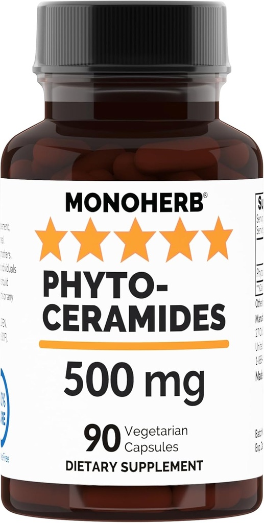 MONOHERB Phytoceramides 500 mg per Capsule - 90 Veg Capsules