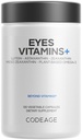 Codeage Eyes Vitamins - AREDS 2 Based Formula Supplement - 2-Month Supply - Βιταμίνες A, C, E, Ψευδάργυρος, Λουτεΐνη, Ασταξανθίνη, Ζεαξανθίνη, Eyebright, Marigold, Bilberry, Saffron, Omega-3-120 Κάψουλες