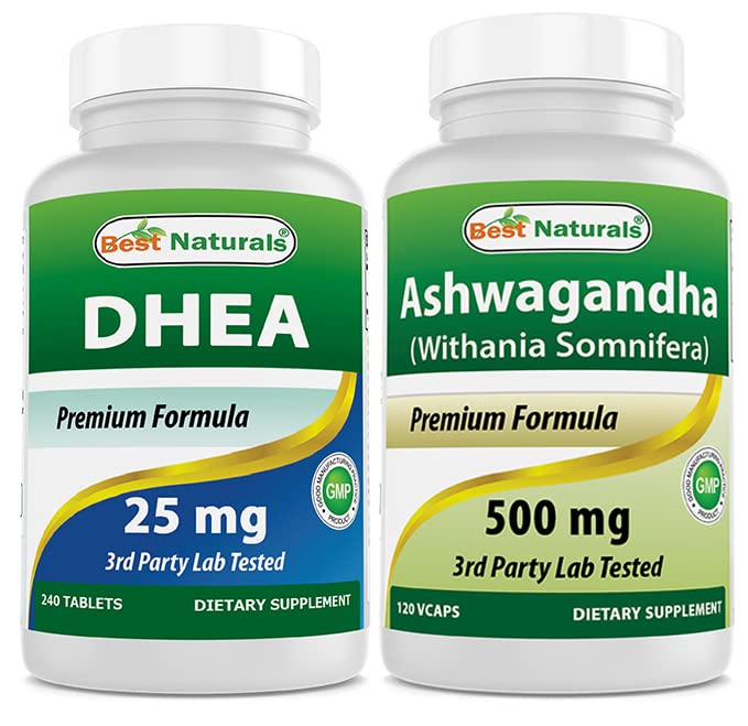 Best Naturals Dhea 25mg & εκχύλισμα Ashwagandha 500 Mg