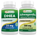 Best Naturals Dhea 25mg & εκχύλισμα Ashwagandha 500 Mg