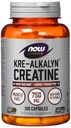 NOW Τρόφιμα Κρε-Αλκαλίν Creatine - 120 Κάψουλες