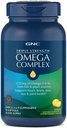 GNC τριπλή δύναμη Omega Complex Omega 3, 6, 9 συμπλήρωμα, 1725mg, λεμόνι γεύση, υποστηρίζει την καρδιά, τον εγκέφαλο, το δέρμα, τα μάτια και κοινή υγεία, 90 Softgels