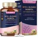 Totaria Myo-Inositol & D-Chiro Inositol συμπλήρωμα Capules 3075mg, Plus Multivitamin Vitamin D3, Folate, Ideal 40:1 Ratio - Ορμονική Ισορροπία για Γυναίκες & Ωβαριανούς* Υποστήριξη 