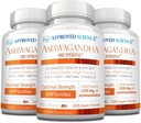 Εγκεκριμένη επιστήμη Ashwagandha 1500mg με Bioperine® και Ginger- Boost Mood & Energy - 60 Vegan Φιλικές κάψουλες (3 φιάλες)