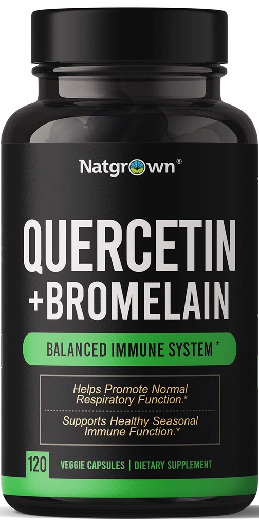 Natgrown Quercetin με Bromelain Complex Συμπλήρωμα - 120 Κάψουλες