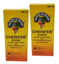2 Cherifer Syrup Chlorella αυξητικός παράγοντας, Ταυρίνη & Λυσίνη 240ml κάθε
