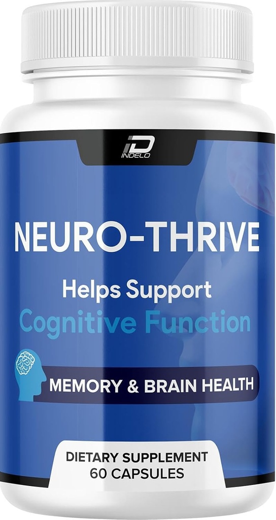Neuro Thrive Brain Supplement, Neuro Thrive for Memory Formula, Neuro-Thrive PQQ to Reduce The Negative Effects of Brain Fog, Neuro-Thrive Γνωστική λειτουργία, NeuroThrive Reviews (60 Κάψουλες)