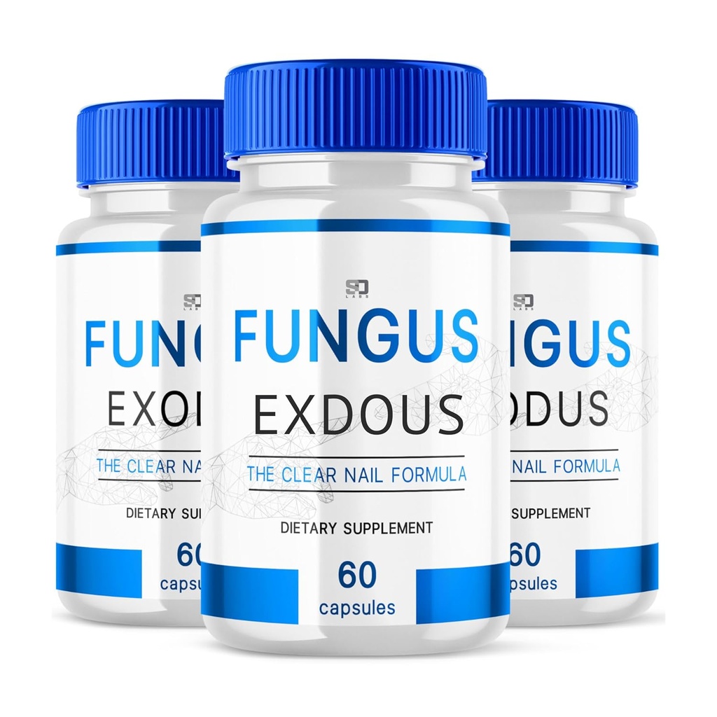 (Συσκευασία 3) Fungus-Exdous - Χάπια Υποστηρίζει Ισχυρά υγιή φυσικά νύχια - 180 κάψουλες, Λευκό