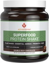 ACTIVATEDYOU Superfood Protein Shake -Vegan Plant Protein Powder - με οργανική 7 Mushroom Blend, Spirulina, και GoldRella Chlorella - Προάγει την ακεραιότητα των μυών, Σοκολάτα Γεύση (15 υπηρεσίες)