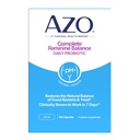 AZO Complete Feminine Balance Daily Probiotics for Women, Clinically Αποδεδειγμένα για να βοηθήσει στην προστασία της κολπικής υγείας, βοηθά στην ισορροπία pH και μαγιά, μη ΓΤΟ, 60 Count