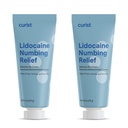Curist 5% Lidocaine Cream Μέγιστη εξωχρηματιστηριακή δύναμη Επίκαιρη ανακούφιση πόνου εξωχρηματιστηριακά - 12 oz (πακέτο των 2) XL Tube 5 Ποσοστό Lidaine Numbing Cream to Numb Αποτελεσματικά (2 Pack - 6 oz Tube)