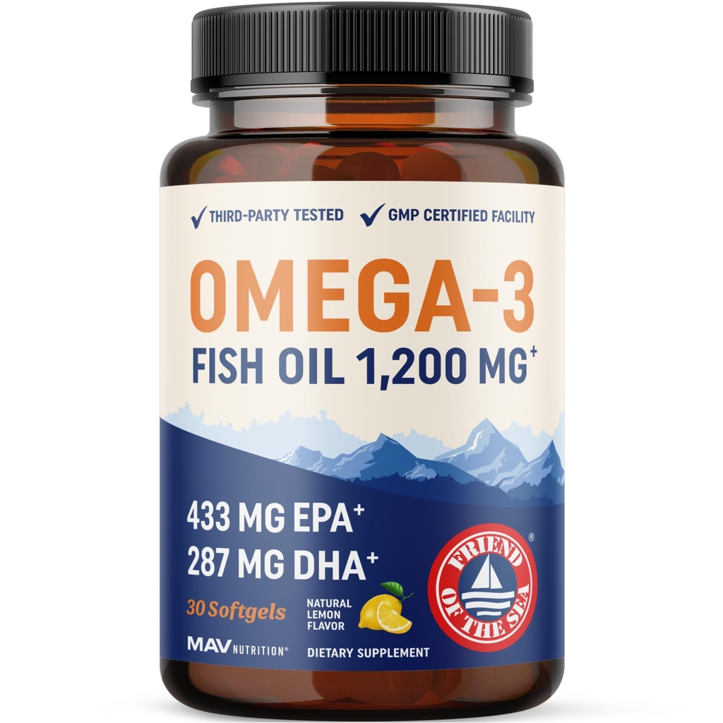 Τριπλή δύναμη Ωμέγα 3 ιχθυέλαιο 1200 mg 
