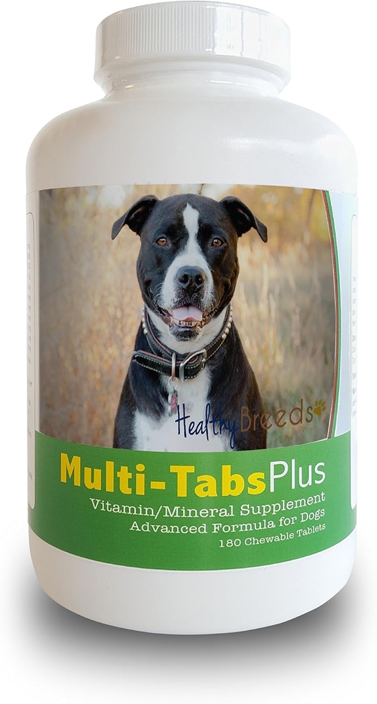Healthy Breeds Pit Bull Multi-Tabs Plus Chewable Tablets 180 Count