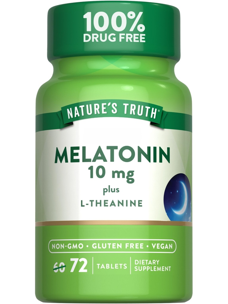 Nature's Truth Melatonin 10 mg + L- Theanine 