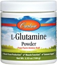 Carlson - L-Glutamine σκόνη, Free-Form Amino Acid, 3 g, παραγωγή μυϊκών ιστών & λειτουργία, ανοσοποιητική υποστήριξη, 3.53 oz (100 g)