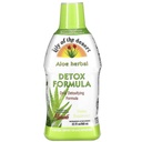 Lily Of The Desert Aloe Vera Herbal Detox Formula - Χυμός αλόης Βέρα με Γαϊδουράγκαθο Γάλα, Slippery Elm, Burdock Root, Dandelion Root, και Echinacea για την υγεία των ούλων, την υποστήριξη του ήπατος, και την ευεξία, 32 Oz