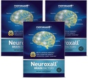 NANOWELL Neuroxall Brain Health Supplement for Enhanced Cognitive Function and Mental Clarity, Astaxanthin, Ginkgo Biloba Extract, Antioxidant - 60 Softgels X 3 Boxes for 3 Months (180 Count)