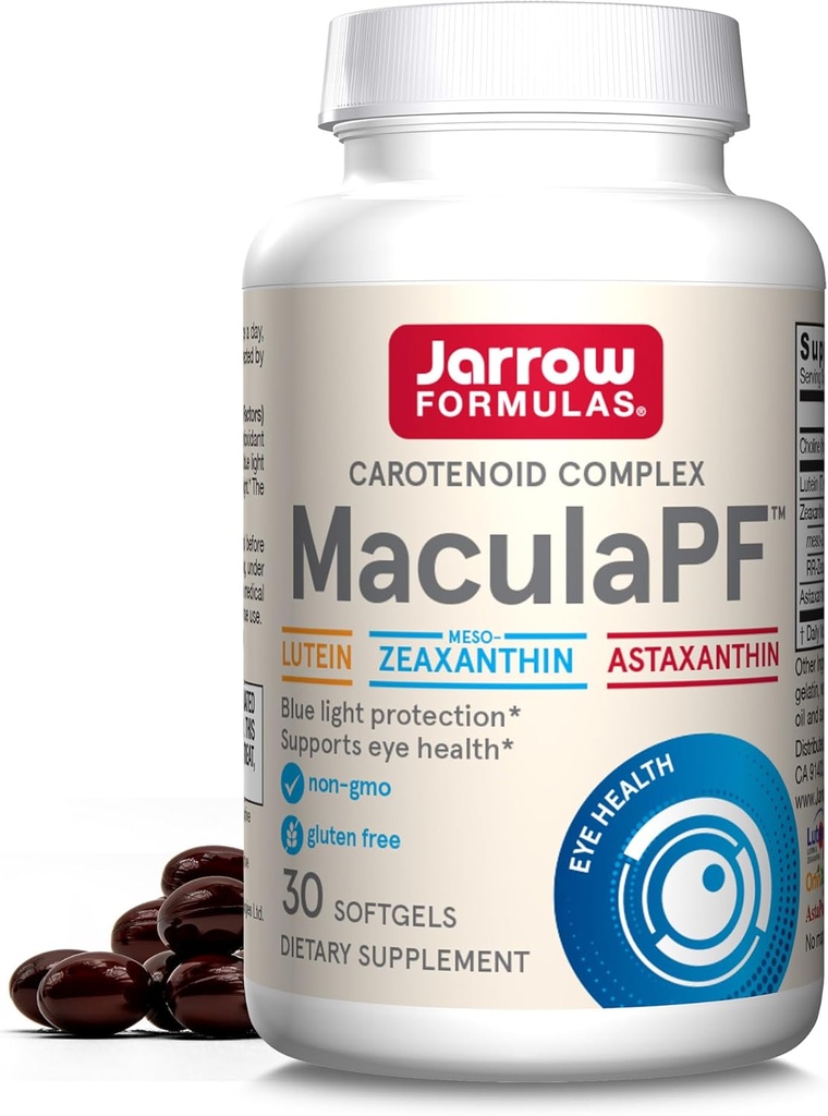 Jarrow Formulas MaculaPF Carotenoid Complex, συμπλήρωμα διατροφής, υποστηρίζει την υγεία των ματιών, 30 Softgels, μέχρι 30 ημέρες προσφοράς
