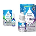 TheraTears Extra Dry Eye Therapy Lubricating Eye Drops for Dry Eyes, 0.5 fl oz Bottle, 2 Count & SteriLid Eyelid Cleanser and Face Wash, για ερεθισμένα μάτια, 2 fl oz Spray