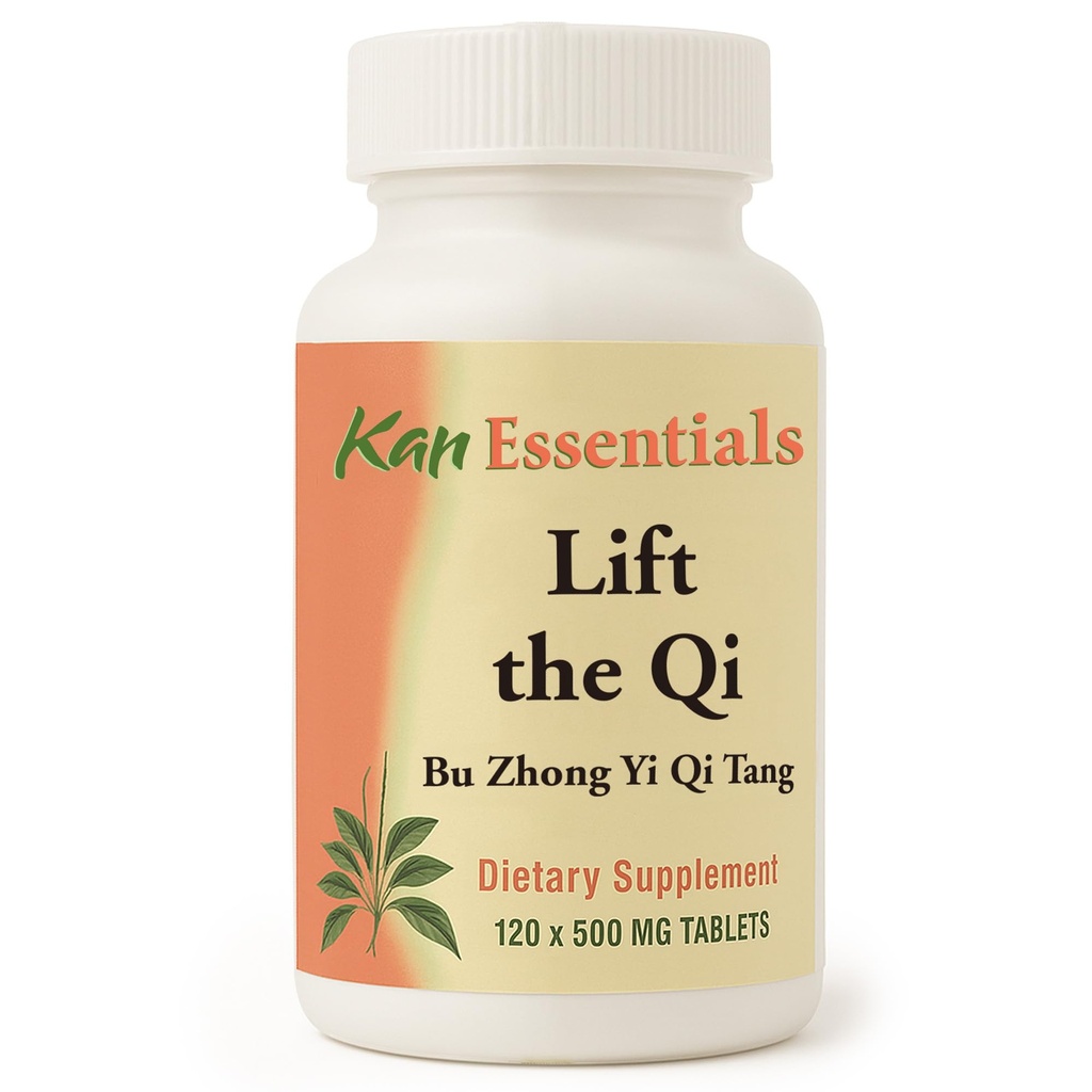 Kan Herb Company Lift the Qi – Traditional Chinese Herbal Blend for Dogs and Cats to Support Energy, Vitality, Digestion, and Overall Wellness, Herbal Supplement for Pets, 120 Tablets