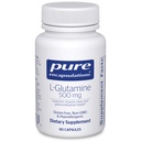 Pure Encapsulations L-Glutamine 500 mg - Συμπλήρωμα για την υποστήριξη του ανοσοποιητικού και του πεπτικού συστήματος, την υγεία των ούλων και την επένδυση, τον μεταβολισμό και την υποστήριξη των μυών * - με L- Glutamine Free- Form - 90 κάψουλες