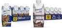 Glucerna Protein Smart Nutritional Shake & Ensure Max Protein Nutrition Shake with 30g of Protein, 1g of Sugar, High Protein Shake, Milk Chocolate, 11 Fl Oz (Pack of 12), Liquid, Halal