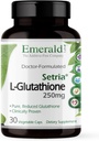EMERALD LABS Setria L-Glutathione - Ισχυρό συμπλήρωμα γλουταθειόνης - Προσφορές Υποστήριξη ήπατος και ανοσίας* - Χωρίς γλουτένη - 30 Καψάκια λαχανικών