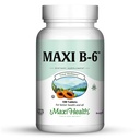 Maxi Health B-6 - Βιταμίνη B6-100 mg Καρδιαγγειακή Υγεία - 100 δισκία - Kosher (100 Count, Pack of 2)