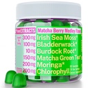 Moringa Irish Sea Moss Chlorophyl EGCg Πράσινο Τσάι Burdock Root Bladderwrack Super Greens Gummies, Κάψουλες σκόνης Χάπια Υγρές σταγόνες Συμπλήρωμα βαφής πετρελαίου Alt, Organic Green Seamoss