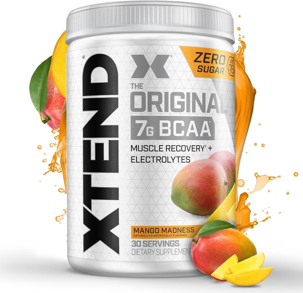 Xtend XTEND αρχική BCAA σκόνη 7g BCAA και 2.5g L-Γλουταμίνη, ζάχαρη δωρεάν μετά την προπόνηση μυϊκή αποκατάσταση ποτό με Αμινοξέα για άνδρες και γυναίκες, 30 εξυπηρετούν