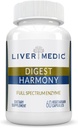 Digest Harmony Pure Digestive Enzymes for Gut Health for Women & Men, Papaya Enzymes for Digestion, Eases Bloating & Stomach Discomforts, Unflavored, 120 Κάψουλες