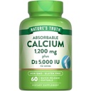 Nature's Truth Calcium 1200mg με βιταμίνη D3 5000 IU 
