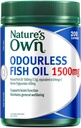 Nature's Own Omega 3 High Strength Odourless Fish Oil 1500 MG X 200 Caps