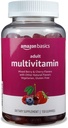 Basics Adult Multivitamin Gummies, Mixed Berry & Cherry, 150 Gummies, 75-Day Supply, Pack of 1 (Πρώην Solimo)
