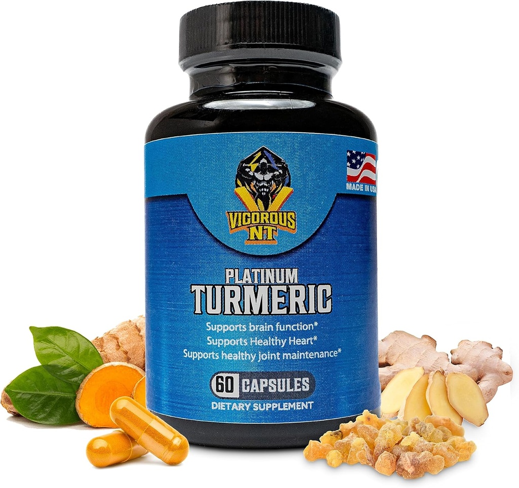Βιώσιμη NT Platinum Turmeric Συμπλήρωμα - 95% Κουρκουμινοειδή - 60 κάψουλες