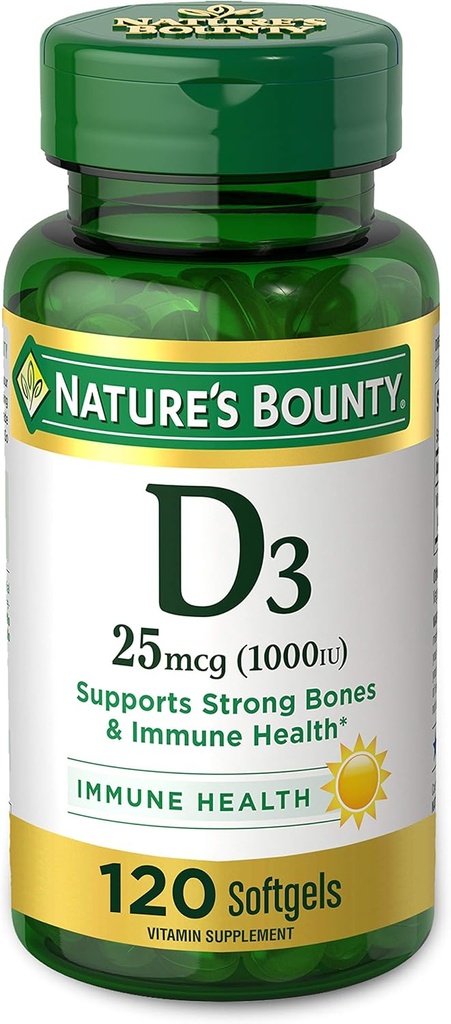 Vitamin D3 1000 100 mg μαλακά γέλη, 120 μέτρα